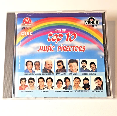 Hits of Top Ten Music Directors - Bollywood OST (Melody-Venus CD) Made in UK Foto 1 de 4