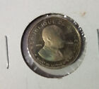 1969 GUINEA SILVER PROOF 100 F NICE TONED MARTIN LUTHER KING