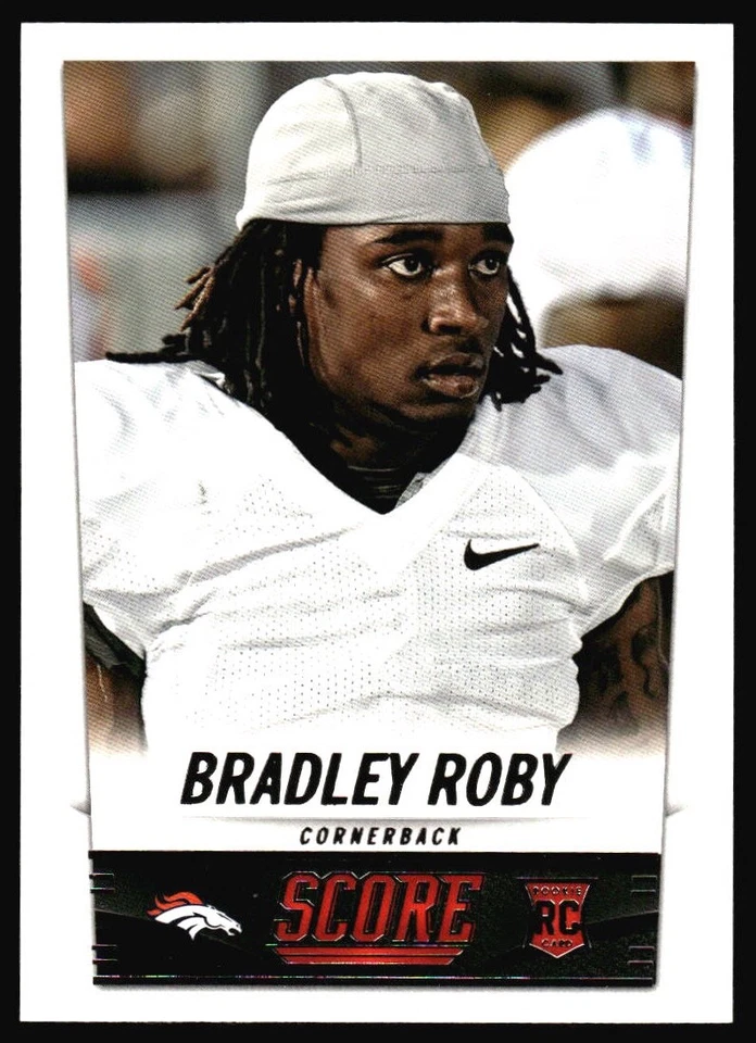 2014 Score Bradley Roby Rookie #341 Denver Broncos - Image 1 of 2