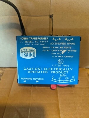 Life Like HO Hobby Train Transformer LL Model No. 08615 Hong Kong Tested - Image 1 of 4