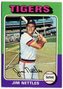 1975 Topps #497 Jim Nettles Detroit Tigers - Bild 1 von 2