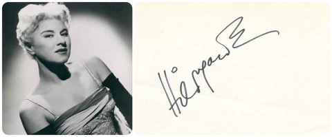 American Cabaret Singer HILDEGARDE Orig Autograph 1970s Cover