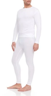 Men Microfiber Fleece Thermal Winter Lined Long Johns Warm Underwear Shirt Pants - Image 1 of 2