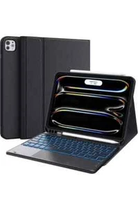 Chesona für iPad Pro 11 Zoll Hülle iPad Air 4./5. Gen mit Touchpad Tastatur Schwarz - Bild 1 von 16