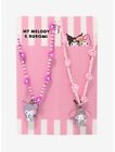 Sanrio My Melody & Kuromi Slumber Party Best Friend Beaded Necklace Set - New