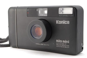 LCD OK [Near MINT] Konica Big mini BM-301 Black Film Camera From JAPAN - Picture 1 of 24