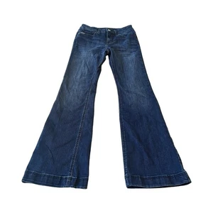 Cinch Lynden Women's 26/1R Blue Bootcut Flare Cowgirl Western Dark Wash Jeans - Picture 1 of 5