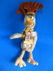 MAC TARTAN 🐔 THE BRAINS gorro de peluche CHICKEN RUN peluche AARDMAN de colección 1999 - Imagen 1 de 9