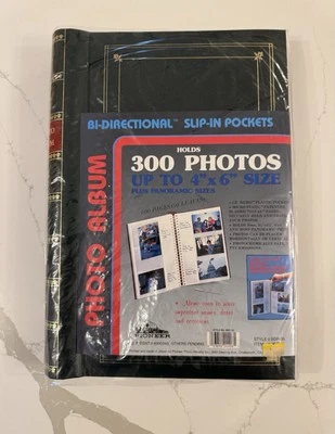 全新绿色 1988 年双向备忘录口袋可容纳 300 张照片 4 x 6 — 第 1/4 张图片