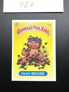 1985 Topps Garbage Pail Kids GPK Card First Series 1 OS1 Matte 11a Itchy Richie - Picture 1 of 9