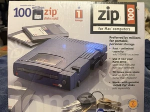 Rare iOmega Zip 100 For SCSI / MAC / Powerbook Computers Brand New - Afbeelding 1 van 3