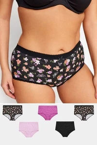 YOURS 5 Pack High Waisted Full Briefs - Picture 1 of 9