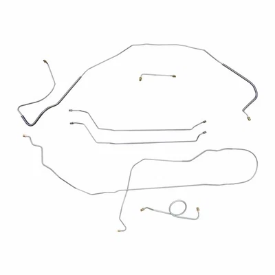 Chevrolet Chevelle SS 1966 tambor hombre solo línea de freno conjunto líneas tubos CNVT equipo original Foto 1 de 4