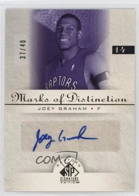 2005-06 SP Signature Edition Marks of Distinction /40 Joey Graham Rookie Auto RC - Image 1 of 2