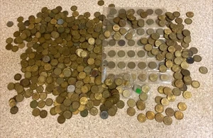 4,2 Kg Restposten Messing Threepence Münzen George VI bis Elizabeth Bulk Sammlung - Bild 1 von 10