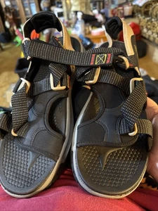 Men's Ozark Trail Outdoor Equipment Active Hiking Fishing Black/Tan Sandals - Picture 1 of 24