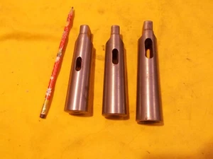 LOTE DE 4 MANGUITOS ADAPTADORES CÓNICOS MORSE torno molino taladro portaherramientas mt COLLIS EE. UU. - Imagen 1 de 3