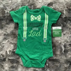 St Patricks Day Bodysuit Baby Boy 1- Newborn, Or 1- 0-3 Months NWT B4 - Picture 1 of 6