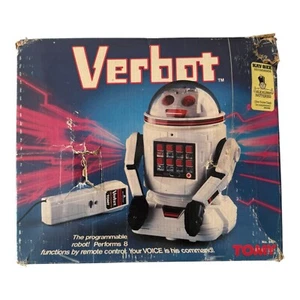 TOMY Verbot Voice Control Robot with Remote and Box – Vintage 1980s AS-IS - Bild 1 von 14