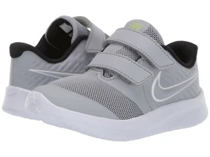 Zapatillas Nike Wolf Gris/Blanco/Negro ~ Sin Corbata Infantes Niños Talla 2 - Imagen 1 de 7
