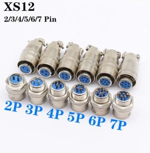 Aviation Adapter Diam 12mm XS12 push-pull Circular Connector 2 3 4 5 6 7 8 P 3A - Picture 1 of 17