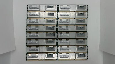 64GB (16x4GB) Samsung M395T5160QZ4-CE66 PC2-5300F HP 398708-061 SERVER RAM DDR2 - Image 1 of 3