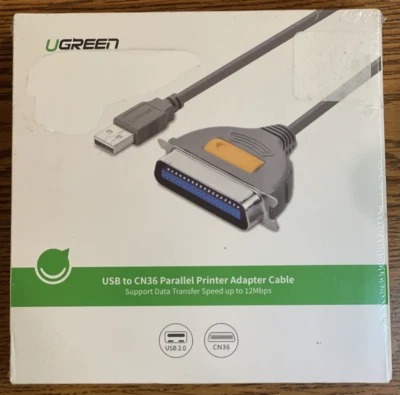 UGREEN USB to CN36 Parallel Printer Adapter Cable 10 Ft. - Image 1 of 2