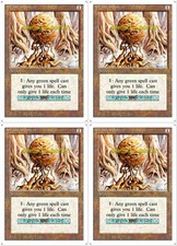 4x WOODEN SPHERE magic REVISED 4TH EDITION ARTIFACT 1 MANA MTG PLAYSET CARDS LOT