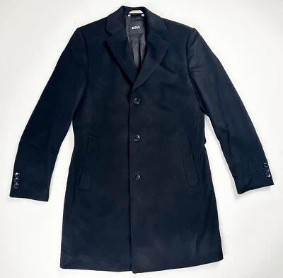 BOSS Men's Jared Wool & Cashmere Regular Fit Topcoat 42R US XL $745 - Image 1 of 4