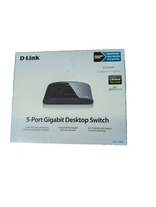D-Link DGS-1005G 5-Port Gigabit Desktop Switch 1000mbps NEW Sealed Eco-friendly  - Picture 1 of 6