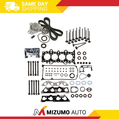 MLS Head Gasket Set Valves Timing Belt Kit Fit 01-05 Honda Civic 1.7 D17A2 D17A6 Foto 1 de 4