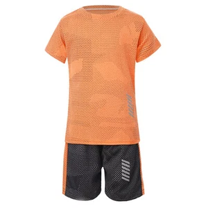 Kids Boys Tracksuit Youth Shorts Casual Activewear Pullover T-Shirt Moisture - Picture 1 of 54
