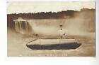 1911 Bobby Leach & His Barrel - Niagara Falls, New York Rppc