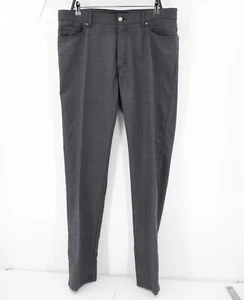 Ermenegildo Zegna Pants Mens 36 L35 stretch chino Wool Slim Straight Leg gray - Picture 1 of 12