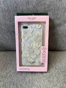 NEW / Kate Spade Hardshell Case for Apple iPhone 6/6s/7/8 Plus - Hollyhock Flora - Photo 1 sur 2