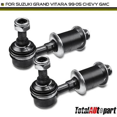 2x Barra estabilizadora de enlace para Suzuki Grand Vitara 1999-2005 Chevy GMC Tracker delantero Foto 1 de 4