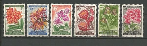 Côte - d'Ivoire 1961/62 fleurs 6 timbres /TR3034 - Imagen 1 de 1