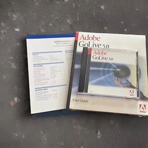 Adobe GoLive 5.0 Disk And Textbook Sealed - Picture 1 of 7
