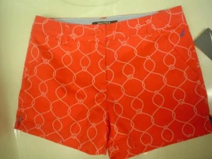 Nautica NWT Rose Coral Print Shorts 100% Cotton Girls 10 - Picture 1 of 1