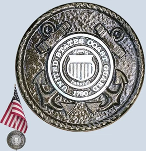 NEW Coast Guard Veteran Grave Marker / Flag Holder - Picture 1 of 2