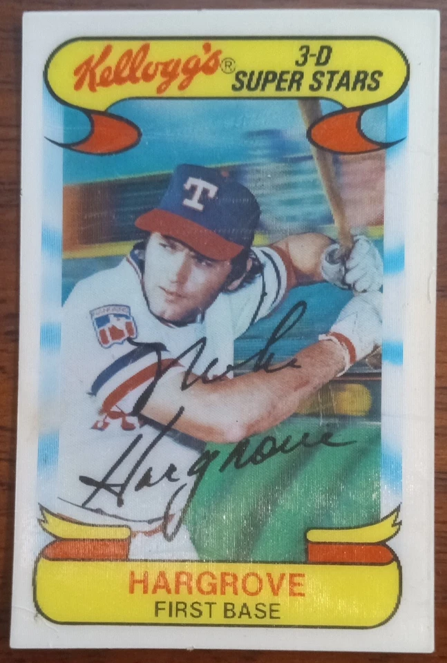 1978 Kellogg's 3-D Super Stars - #56 Mike Hargrove - Image 1 of 2