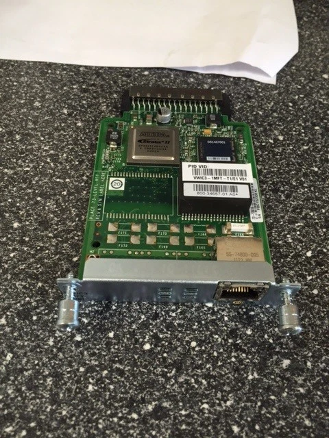CISCO VWIC3-1MFT-T1/E1 MULTIFLEX TRUNK VOICE MODULE - Image 1 of 1