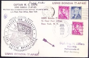 EE. UU. 1962 Cubierta de oficina de correos de flota usada, servicio militar marítimo operación ártica - Imagen 1 de 1