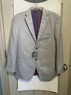NUEVO CON ETIQUETAS Indochina Luxury Courtland Astill Gris 2-Btn Traje Chaqueta 42S Foto 1 de 4