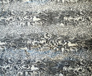 Knit Fabric with Four-Way Stretch Black Gray White Snake Skin Look 1.8 Yards - Picture 1 of 3