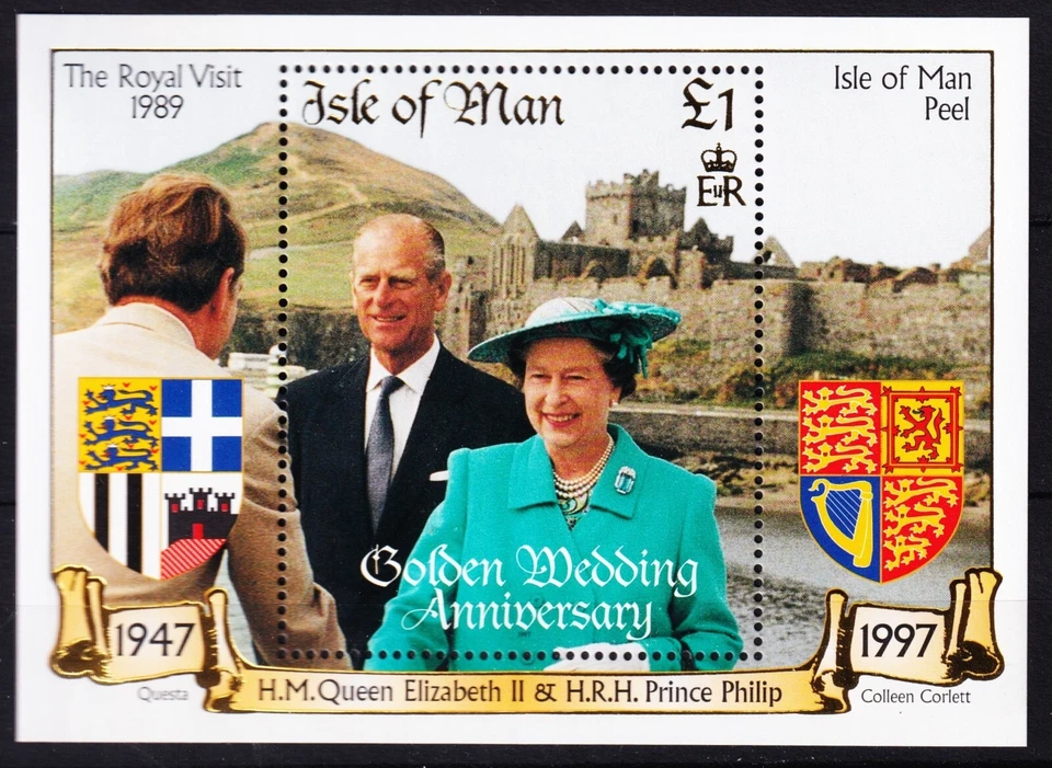 ISLE OF MAN . 1997 Golden Wedding Sheet (762) . Mint Never Hinged - Image 1 of 1