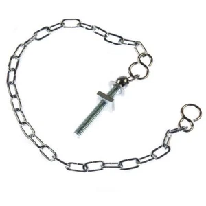 Bath Chain Chrome Plated With Stay 300mm 12" Long Plug Chain - Picture 1 of 1