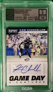 Kam Chancellor/10 2019 Panini Playoff Game Day Signatures Auto Seahawks como nuevo 9 - Imagen 1 de 3
