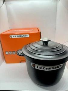 Le Creuset Reistopf Cocotte alle 20 cm 8 Zoll mattschwarz 3qt 2,8L ohne Innendeckel - Bild 1 von 22