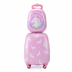 2 PCS Kids Luggage Set Carry on Luggage Travel Suitcase with Wheels for Girls - Picture 1 of 13